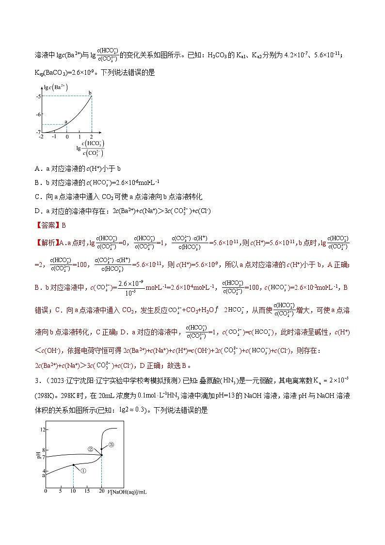 高考化学一轮复习考点讲练测第30讲 盐类水解（练习）（解析版）第2页