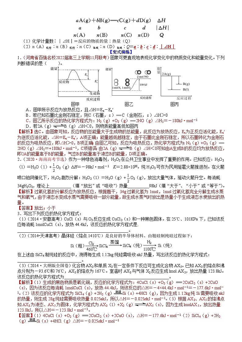 高考化学二轮热点题型归纳与变式演练专题15 反应热计算的几种类型（教师版）第2页