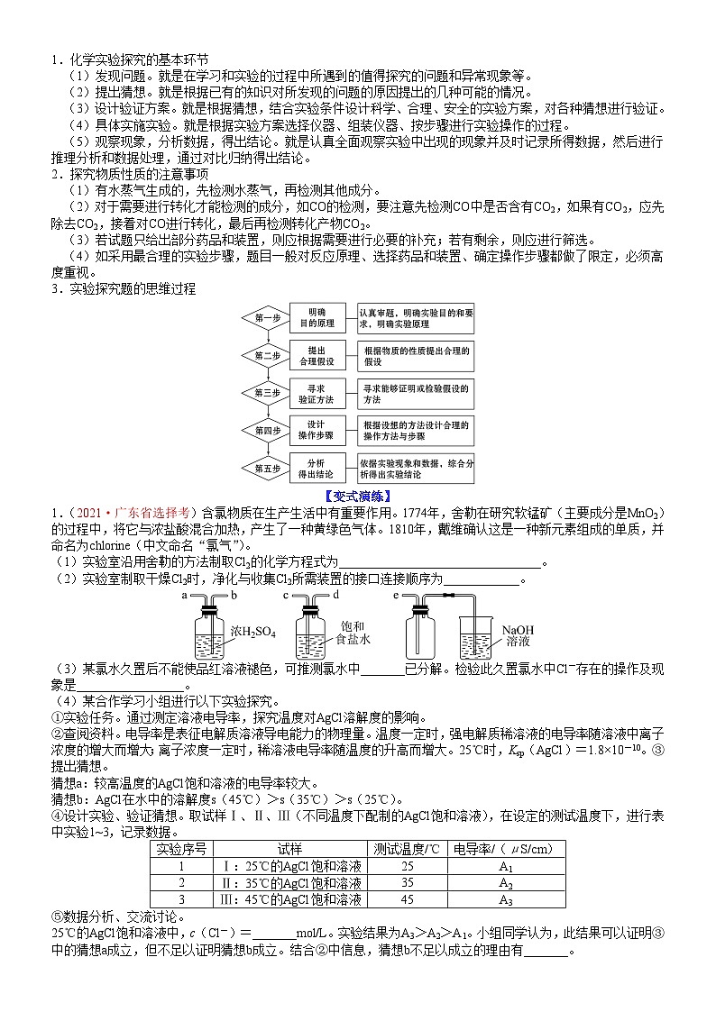 高考化学二轮热点题型归纳与变式演练专题28 性质探究类综合性实验题（教师版）第2页