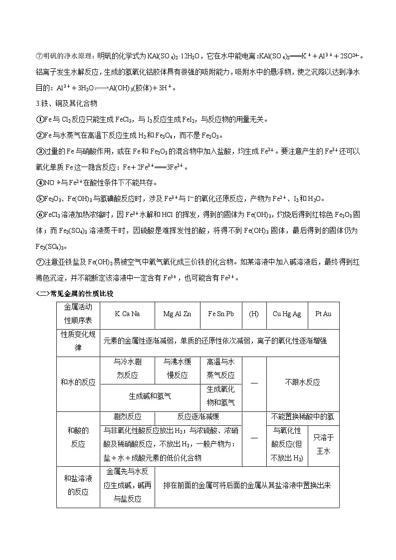 高考化学二轮复习题型归纳讲与练专题四 元素及其化合物（解析版）第2页