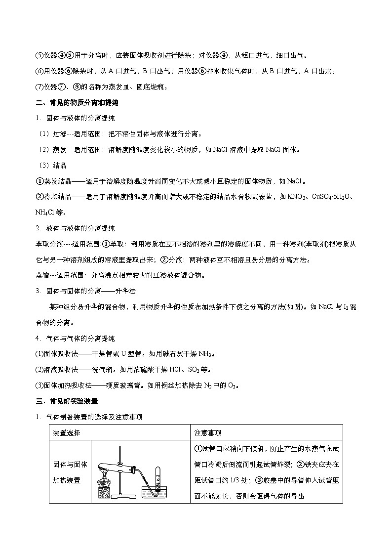 高考化学二轮复习题型归纳讲与练专题九 化学实验基础（原卷版）第2页