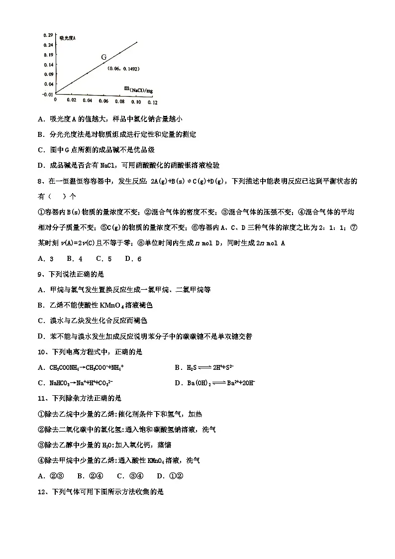 广东省广州市高一下学期期末监测化学试题-A4第3页