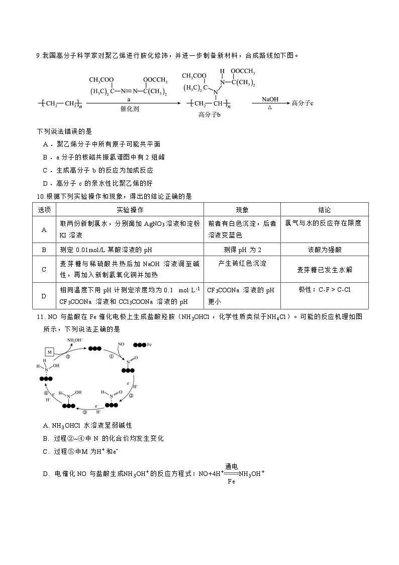 成都石室中学2025-2026学年下学期高三高考二模化学试卷含答案第3页