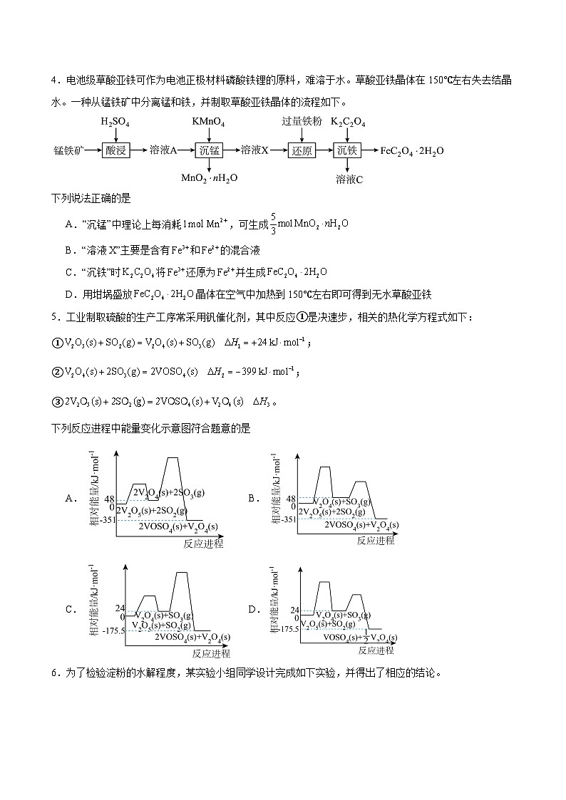 福建省百校2026届高三下学期开学阶段性自测 化学试卷（含解析）第2页