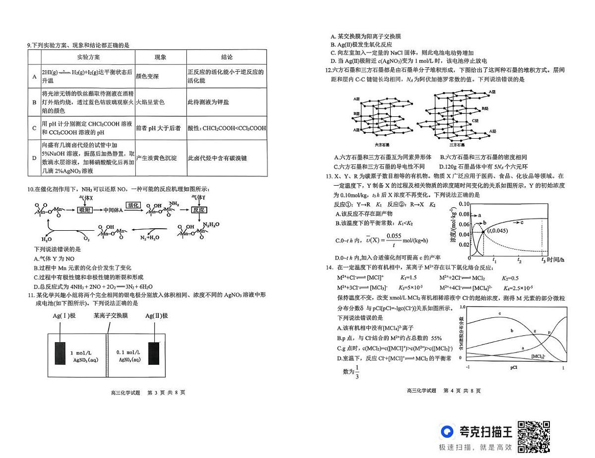 2026届安徽安庆二模化学试题第2页