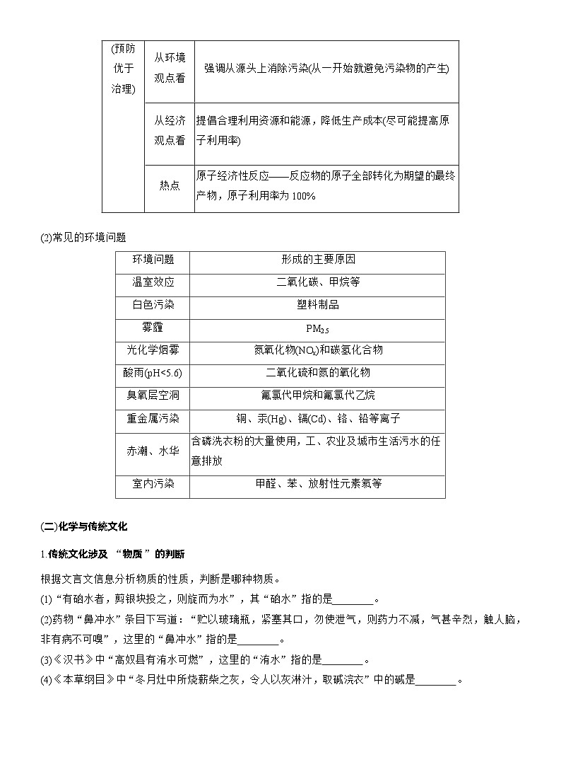 2026高三二轮专题复习化学习题_专题二　选择题专攻1　化学与STSE、传统文化（含解析）第3页