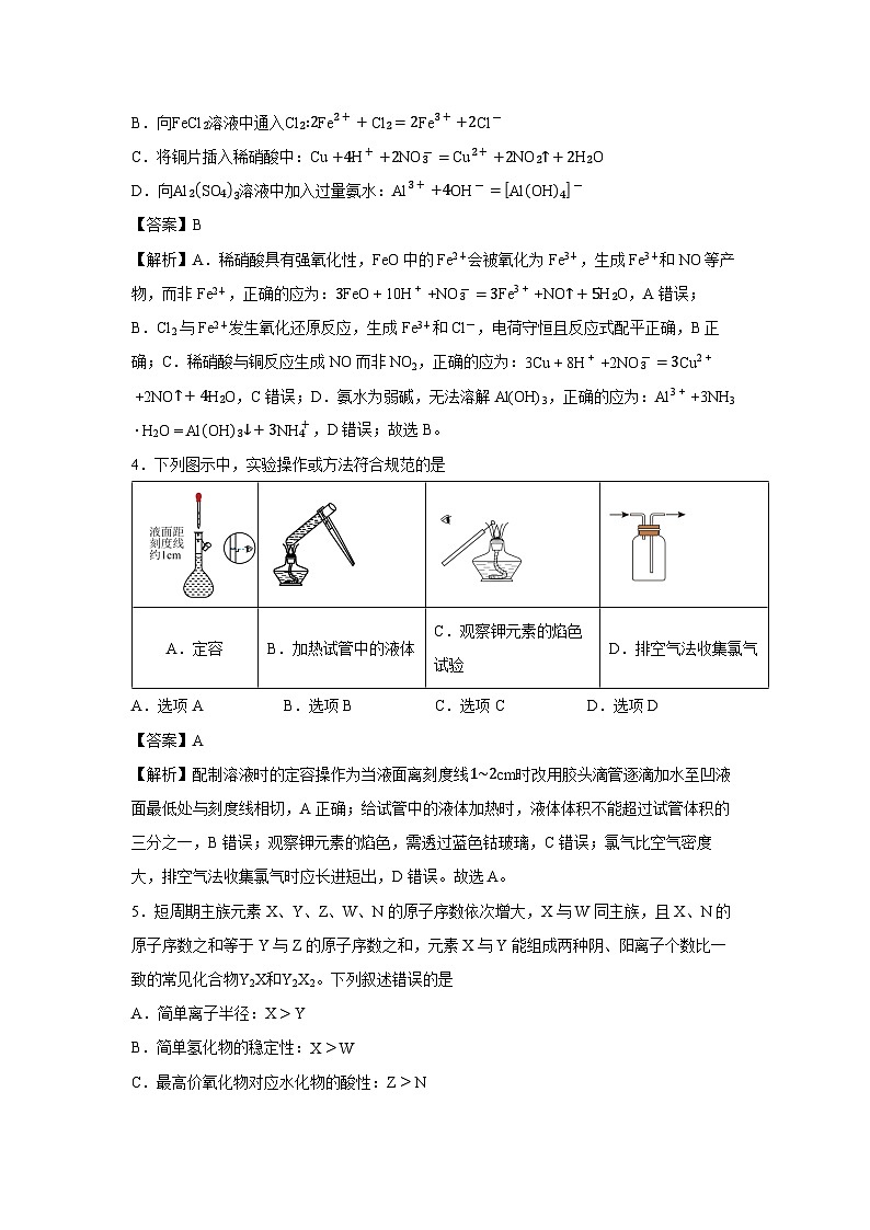 【化学】海南省2025－2026学年高三上学期学业水平诊断（一）试题（解析版）第2页
