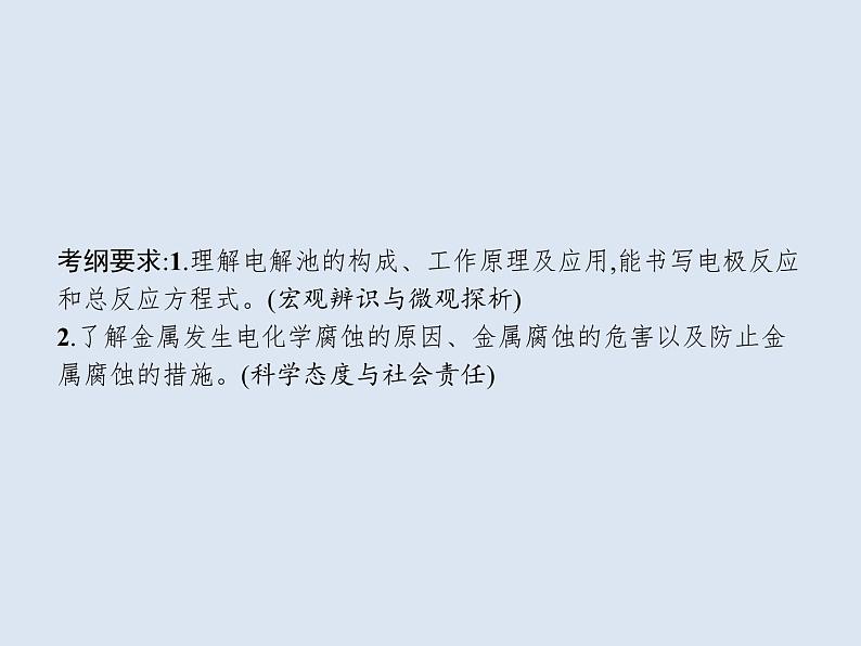 2020版高考化学人教版大一轮课件：第6单元 第3节 电解池　金属的腐蚀与防护02