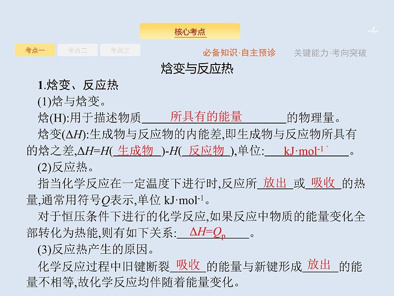 2020版高考化学人教版大一轮课件：第6单元 第1节 化学反应与能量变化04