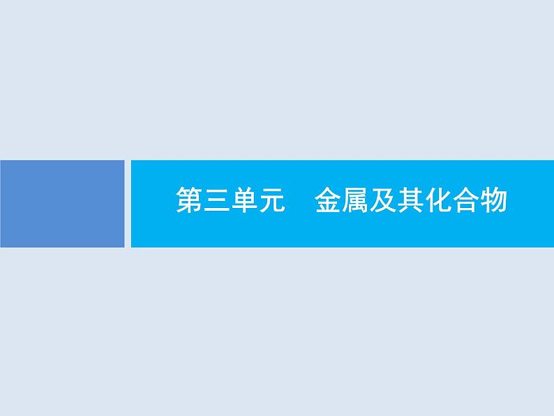 2020版高考化学人教版大一轮课件：第3单元 第1节 钠及其重要化合物01