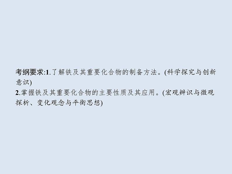 2020版高考化学人教版大一轮课件：第3单元 第3节 铁及其重要化合物02