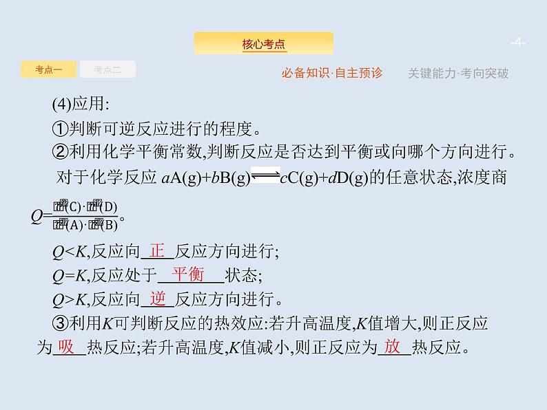 2020版高考化学人教版大一轮课件：第7单元 第3节 化学平衡常数　化学反应进行的方向04