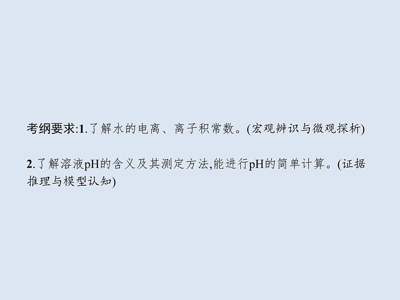 2020版高考化学人教版大一轮课件：第8单元 第2节 水的电离和溶液的酸碱性02