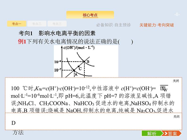 2020版高考化学人教版大一轮课件：第8单元 第2节 水的电离和溶液的酸碱性08