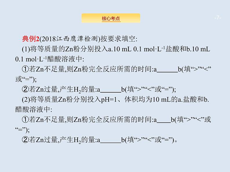 2020版高考化学人教版大一轮课件：高考提分微课（13）强酸（碱）与弱酸（碱）的比较07