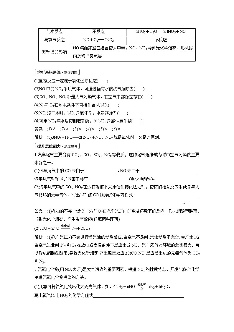 2020高考化学人教版一轮复习讲义 第17讲：第四章 非金属及其化合物02