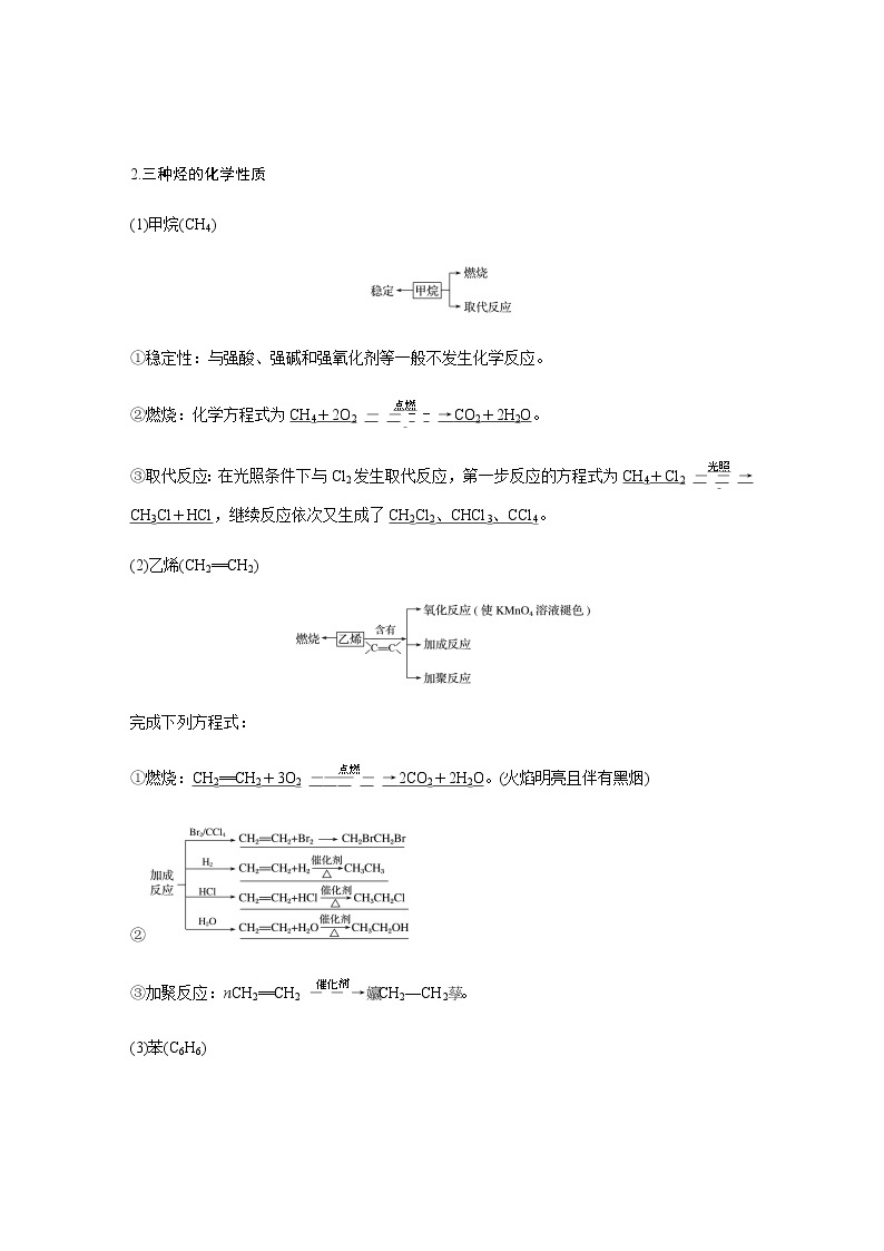 2020高考化学人教版一轮复习讲义 第30讲：第九章 有机化合物02