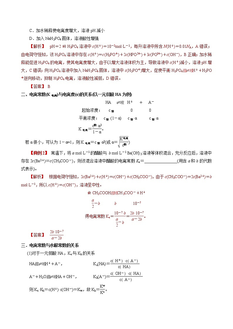 2020年高考化学三轮冲刺要点突破讲练 专题10 水溶液中的离子平衡02