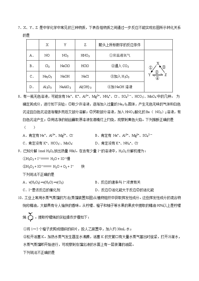 2020年山东新高考化学全真模拟卷（五）含解析03
