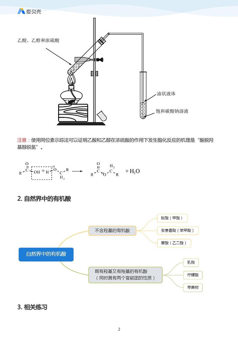 第3章第三节 羧酸 酯（下）教案 学生版第2页