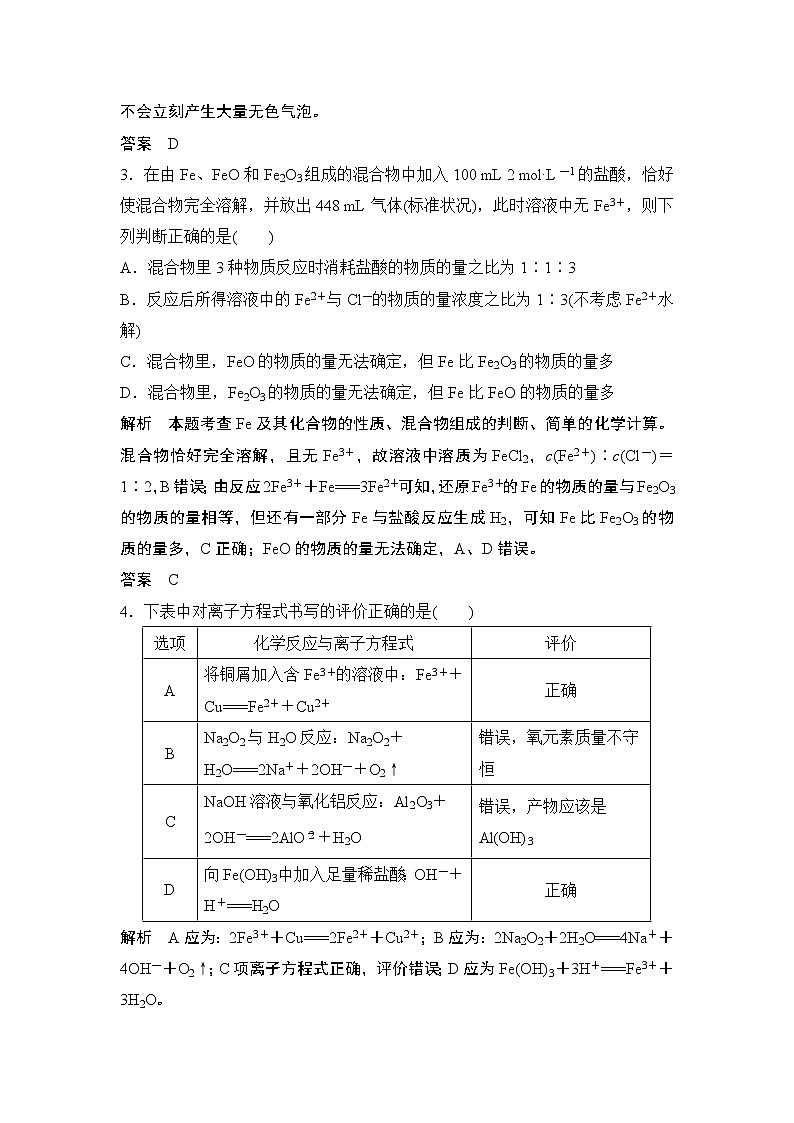 第三章 铁 金属材料 章末综合测评02