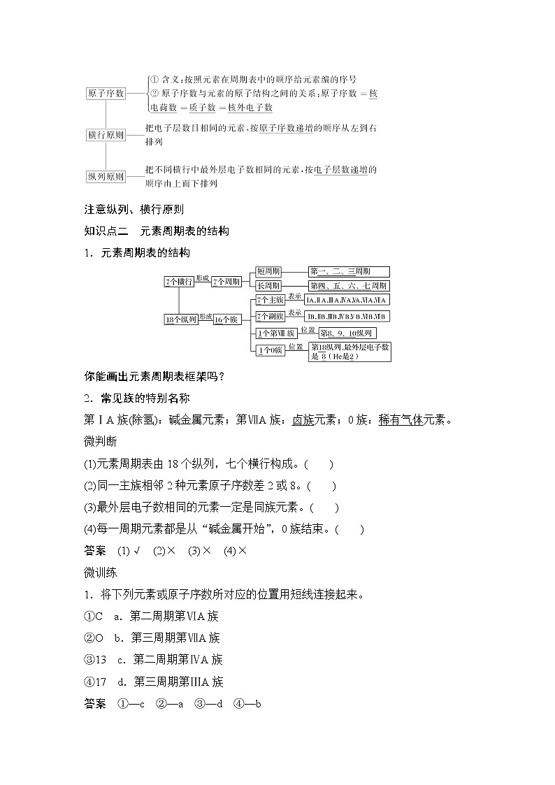 第4章 第一节 原子结构与元素周期表——第2课时 元素周期表 教案02