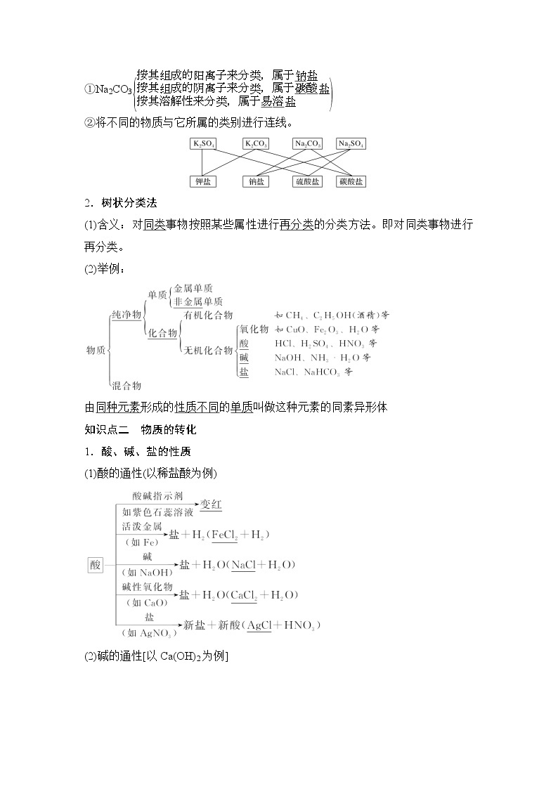 第1章 第一节 物质的分类及转化——第1课时 物质的分类及物质的转化 教案02