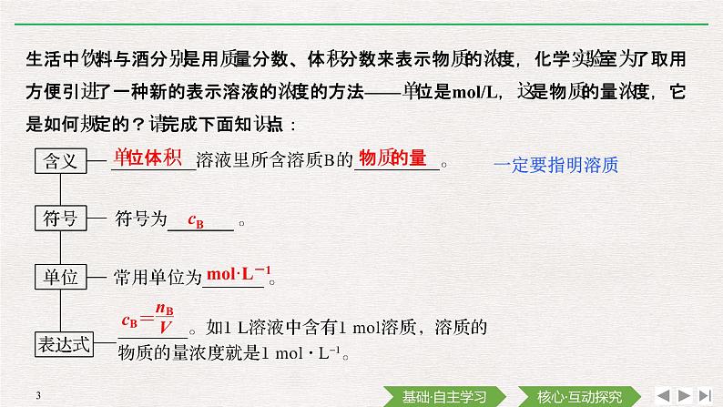 第2章 第三节 物质的量——第3课时 物质的量浓度 课件03