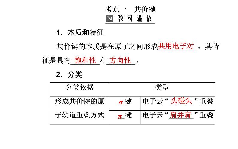 2020届高考化学总复习——第十一章 第2节 分子结构与性质（课件）04