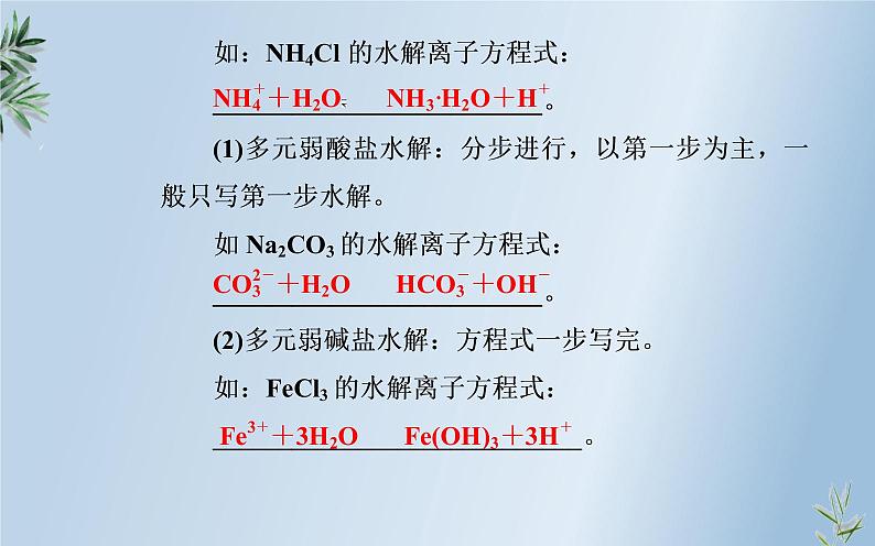 2020届高考化学总复习——第八章 第3节 盐类的水解（课件）第6页