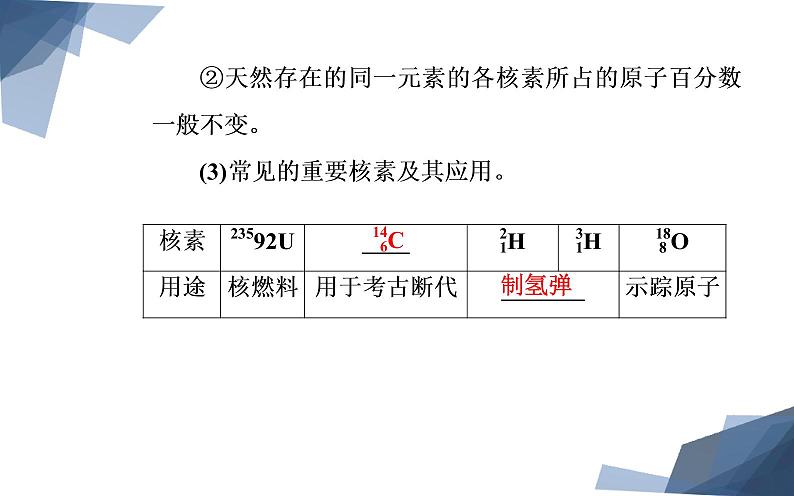 2020届高考化学总复习——第五章 第1节 原子结构 化学键（课件）第7页