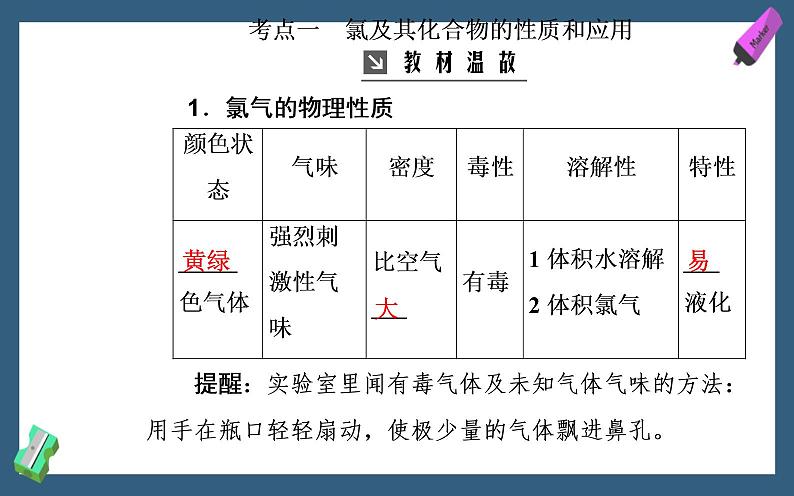 2020届高考化学总复习——第四章 第2节 富集在海水中的元素—氯第3页