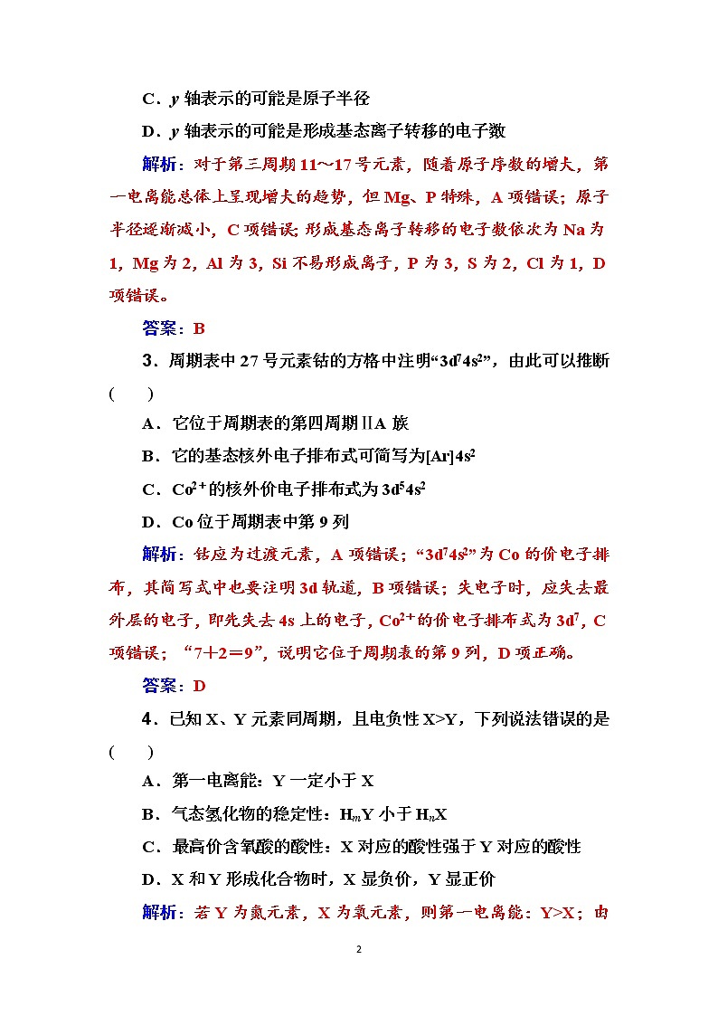 2020届高考化学总复习——第十一章 课时跟踪练(三十五)02