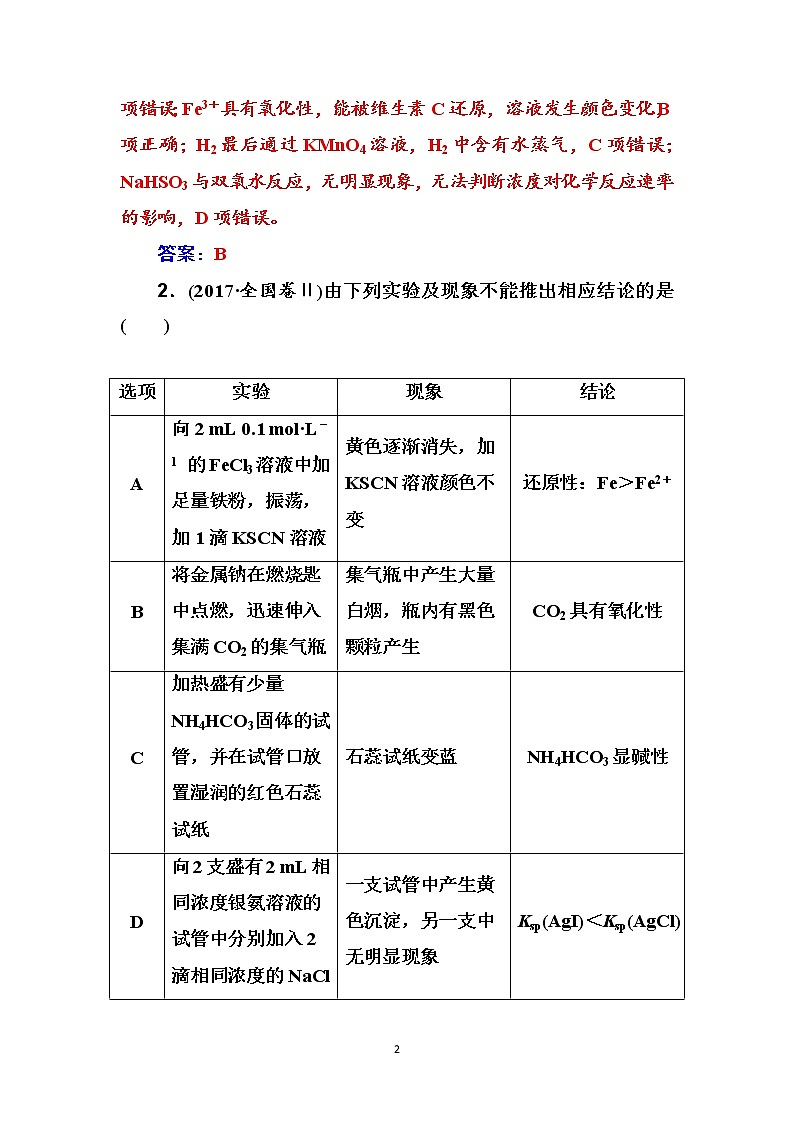 2020届高考化学总复习——第十章 高考热考题型攻关(十五)02