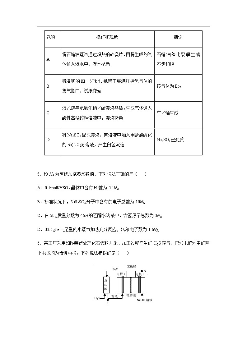 山东省威海市文登区2020届高三上学期期末考试化学02