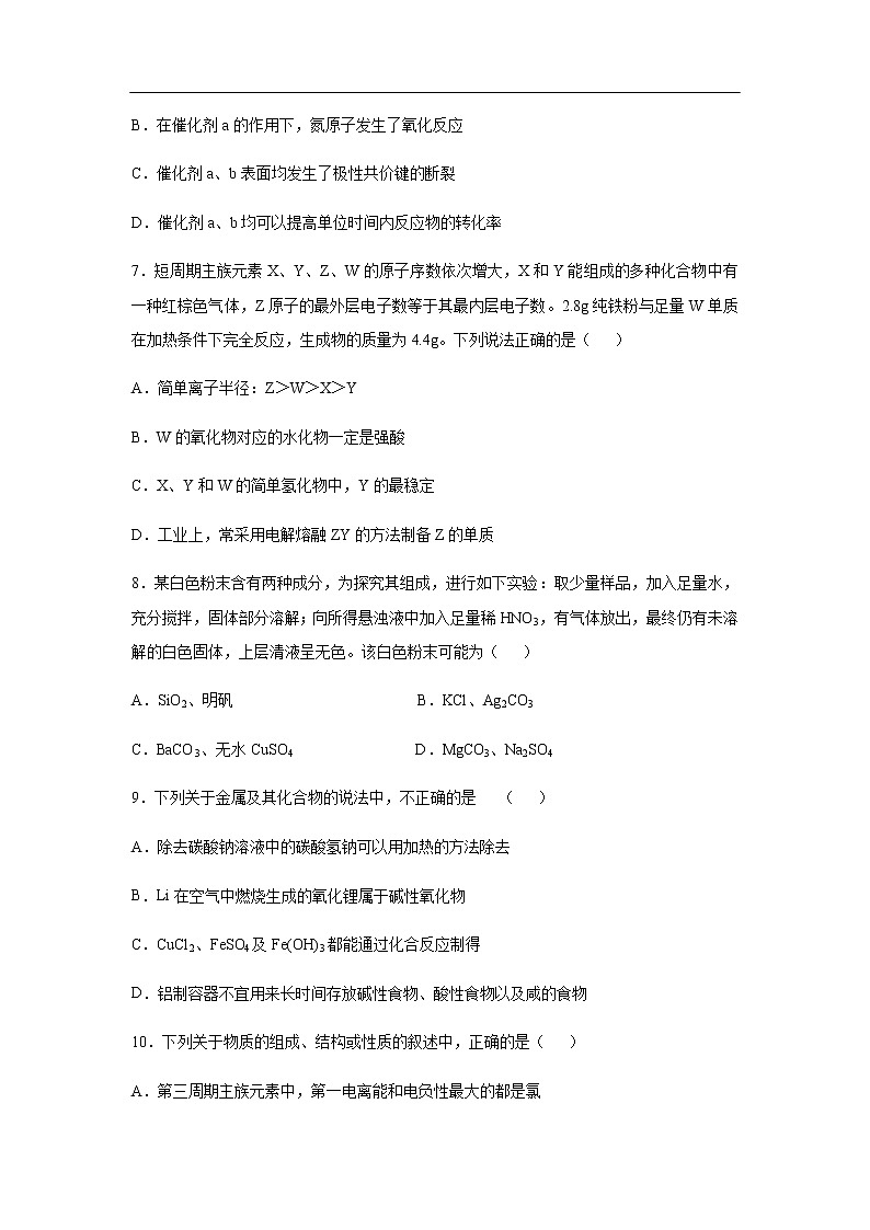山东省青岛市黄岛区2020届高三上学期期中考试化学第3页