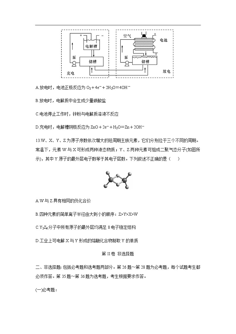 河南省名校（南阳一中、信阳、漯河、平顶山一中四校）2020届高三3月线上联合考试化学03