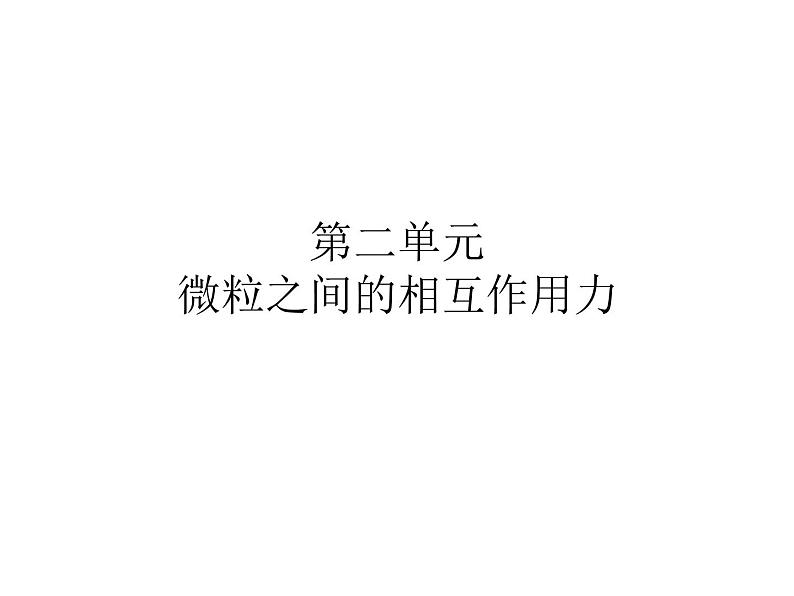 高一化学苏教版化学必修二专题一 第二单元 微粒之间的相互作用力 复习课件01