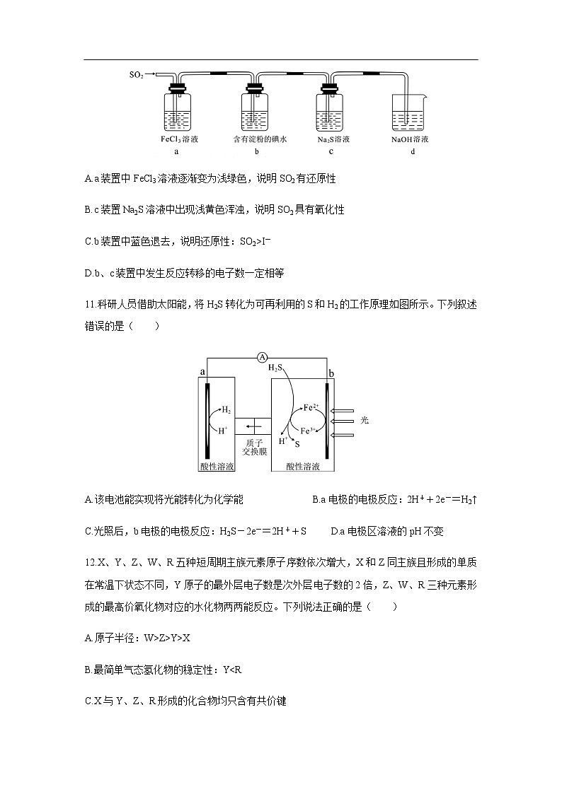 全国百强名校2020届高三下学期“领军考试化学”02