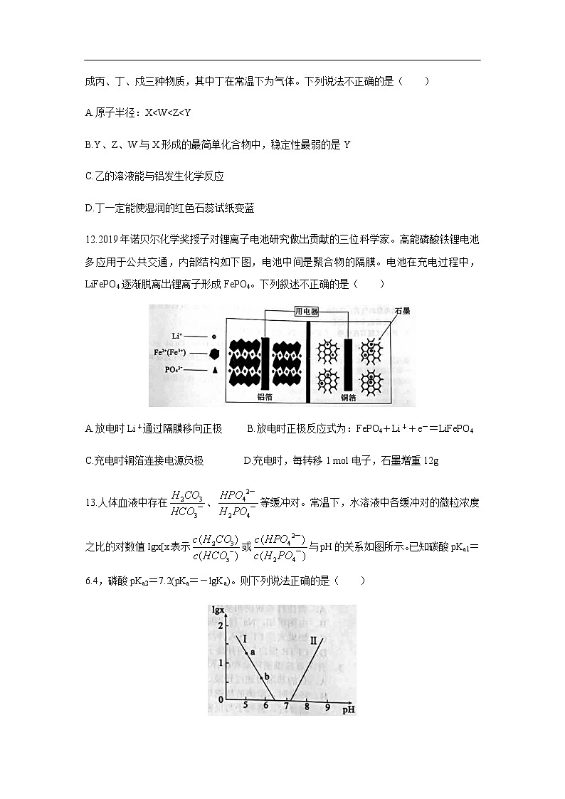 辽宁省葫芦岛协作校2020届高三4月质量检测化学（一模）第3页