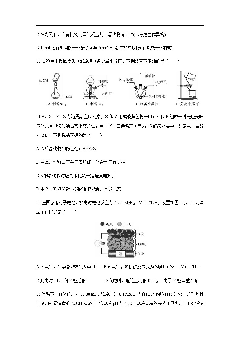 2020届百校联考高考百日冲刺金卷化学全国Ⅱ卷化学（二）第2页