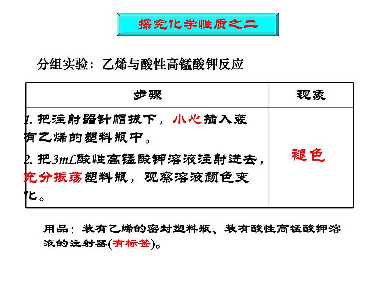 苏教版高中化学必修二 3.1.2 石油炼制 乙烯 课件08