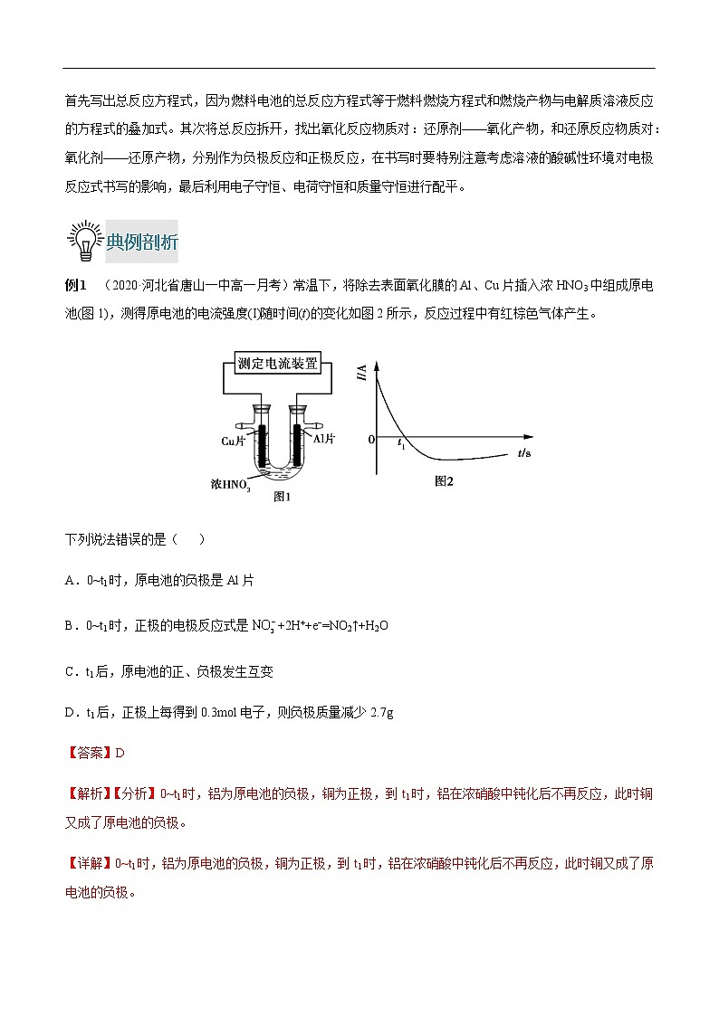 重难点06 原电池正、负极的判断与电极反应式的书写-2019-2020学年高一化学重难点探究（人教版2019必修第二册）第2页