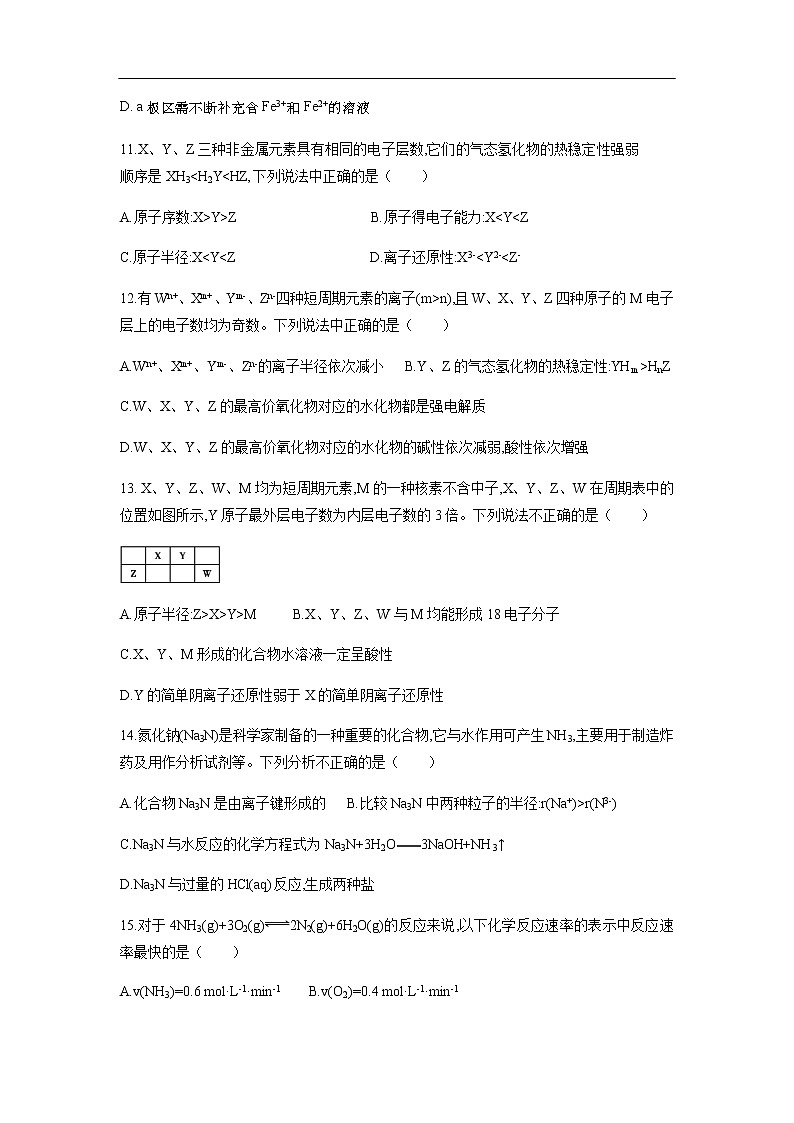 浙江省台州市书生中学2019-2020学年高一4月线上教学检测试题化学03