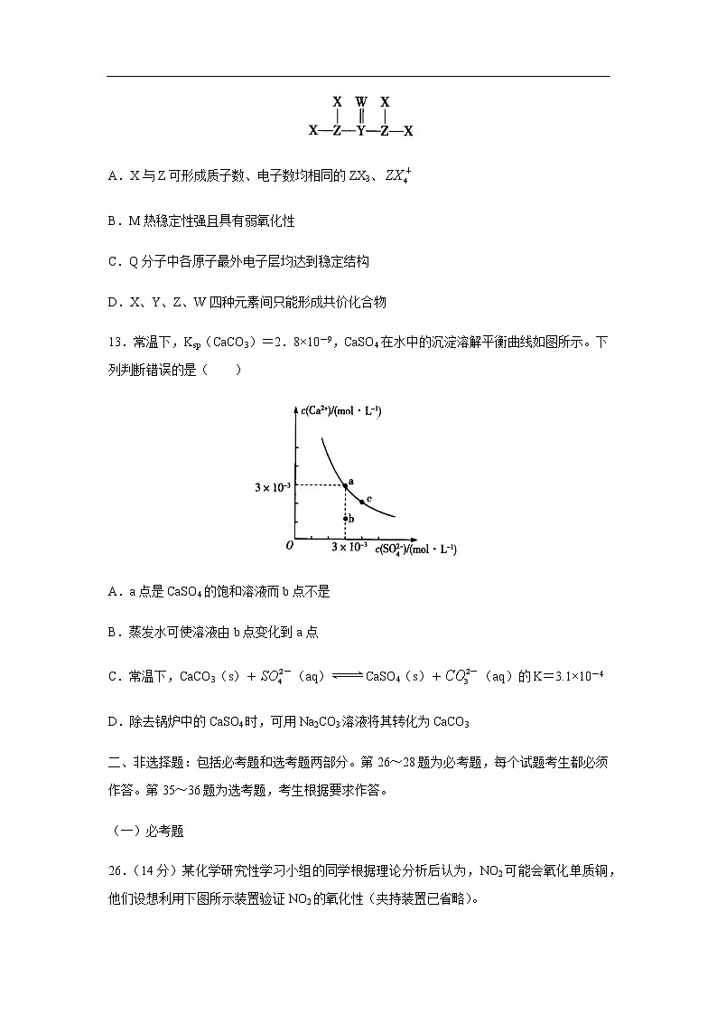 河南省焦作市普通高中2020届高三第三次模拟考试化学03