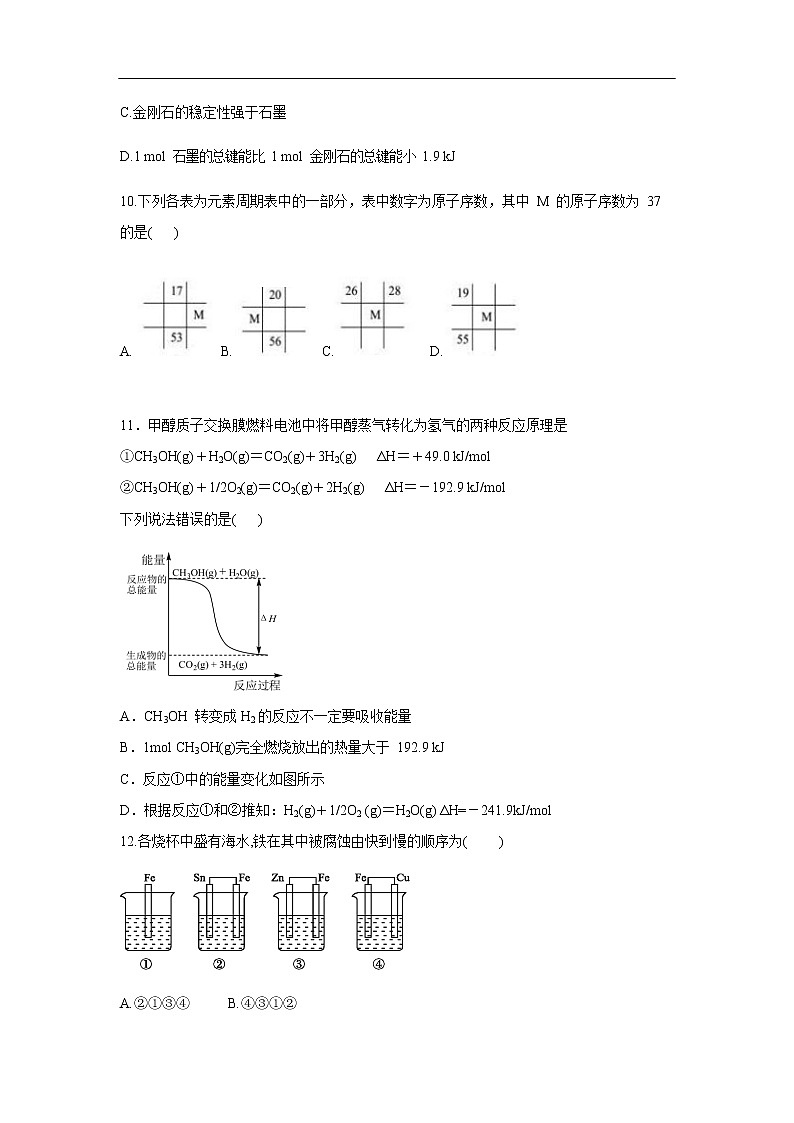 河北省承德一中2019-2020学年高一3月疫情期间直播课堂检测试题化学03