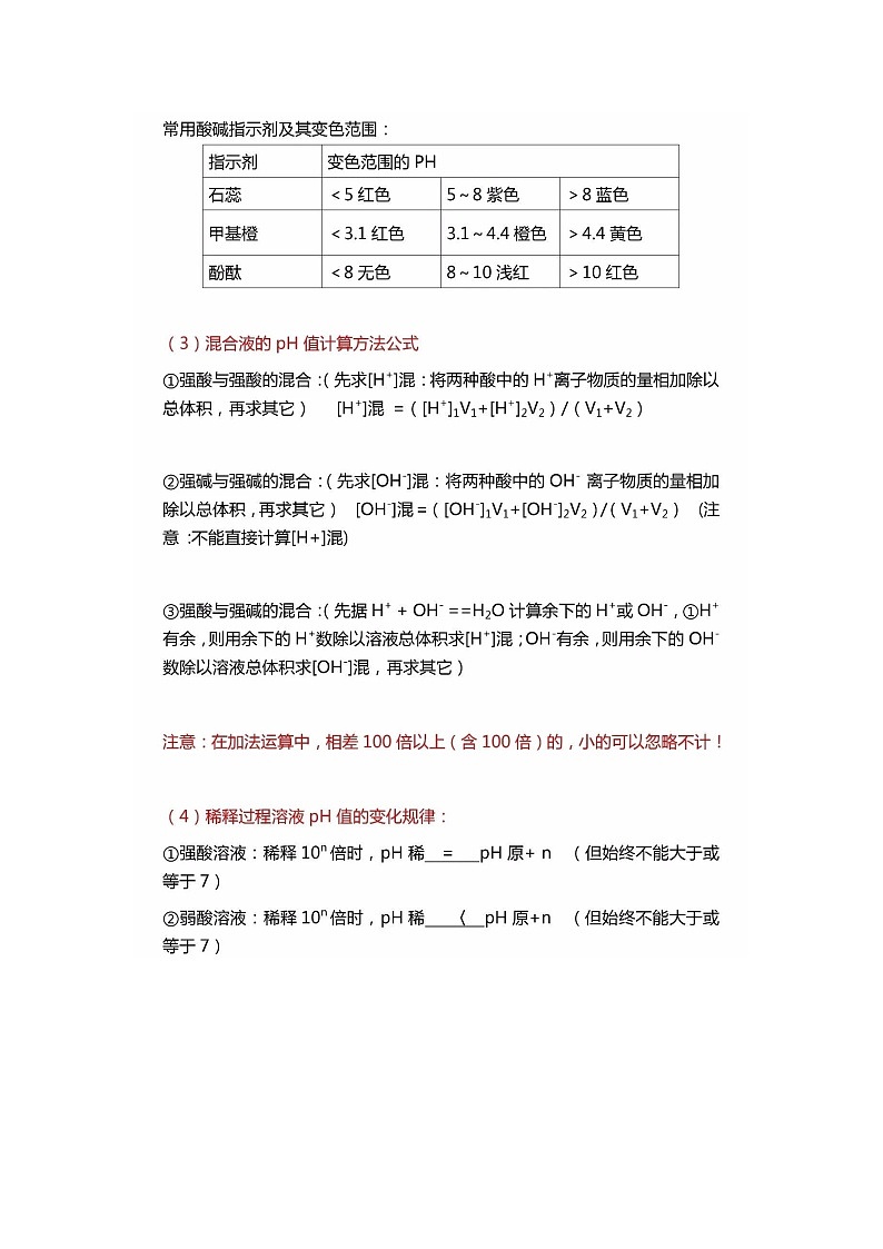 江苏高考化学复习2019－2020学年一轮复习高考化学反应原理重难点知识整理扫描版03