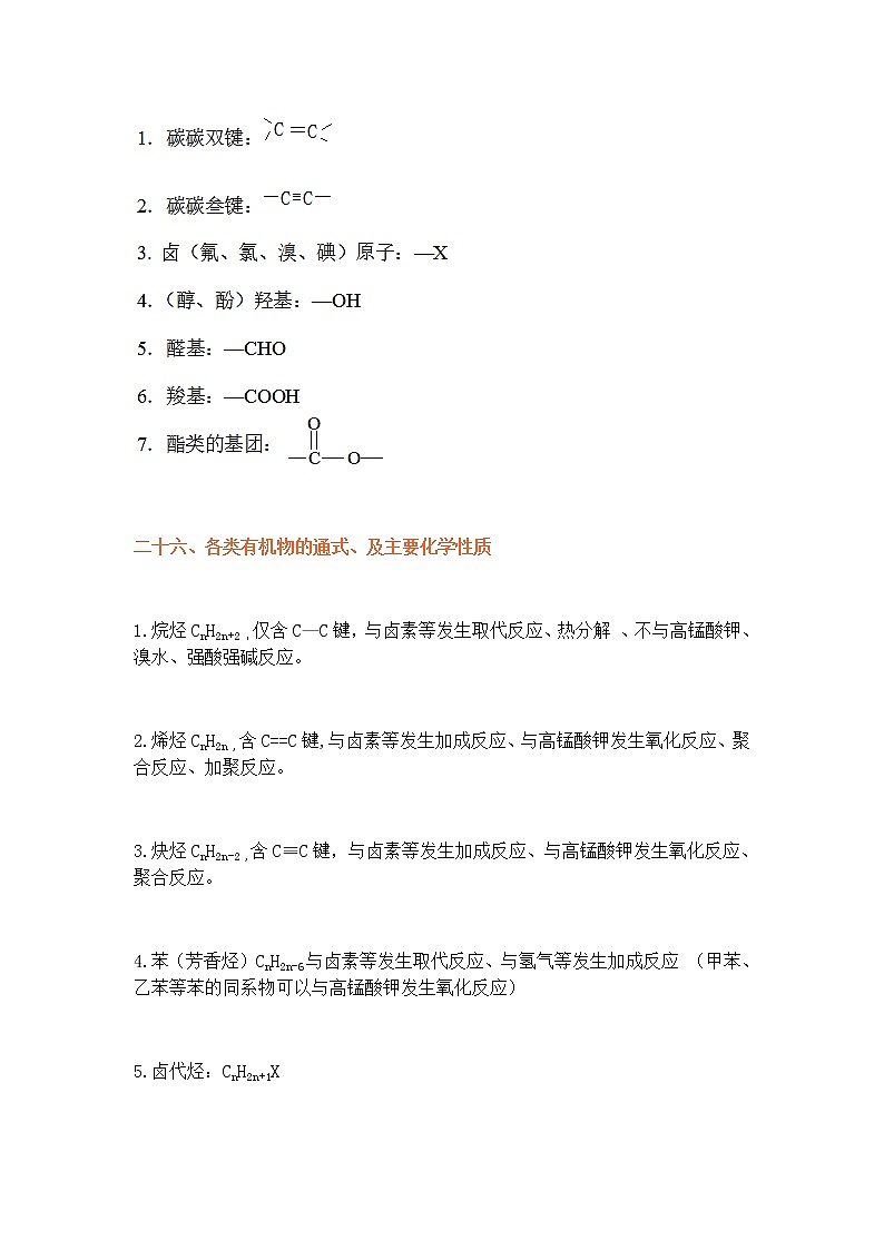 高中化学详细知识点汇总24-33，零碎知识记起来！第2页