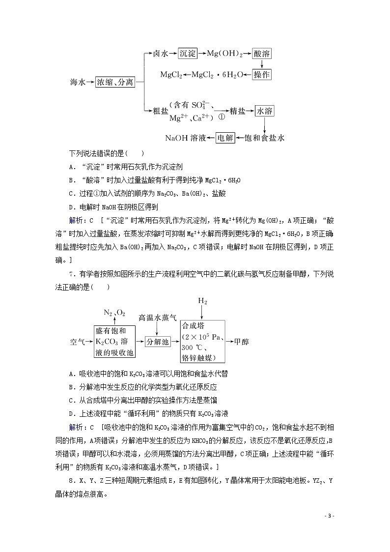 2020届高考化学专题二第7讲非金属及其化合物课时作业（含解析）03