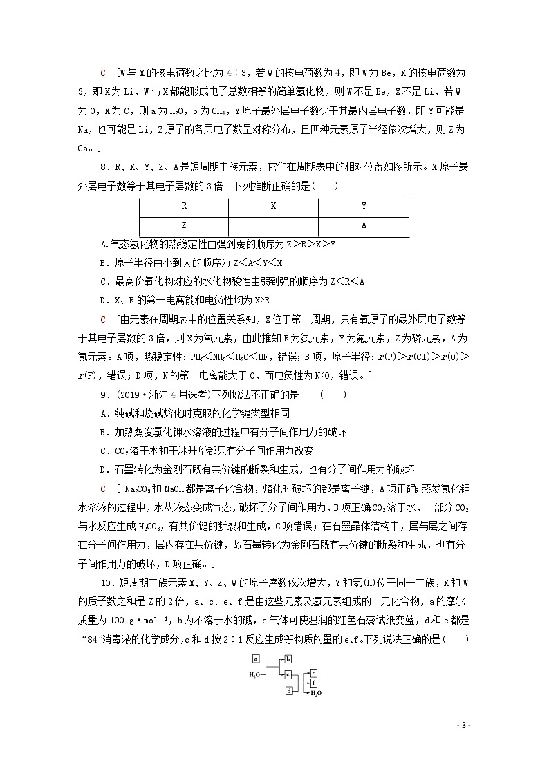 2020高考化学二轮复习专题限时集训5原子结构与性质（含元素周期律和周期表）（含解析）03